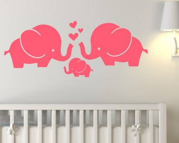 Elephant Familly Wall Decal Animal Stickers For Nursery Elephant Familly Wall Decal Animal Stickers For Nursery